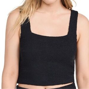 Z Supply Black Knit Crop Top Size M/L